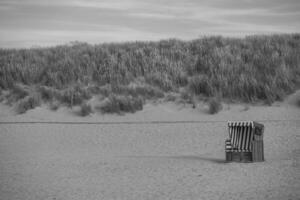 sommar tid på langeoog ö foto