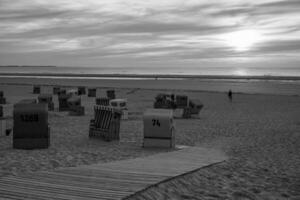 de strand av langeoog ö foto