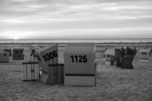 de strand av langeoog ö foto