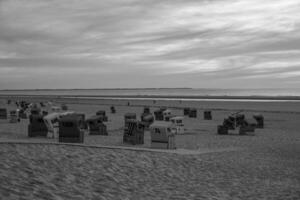 de strand av langeoog ö foto