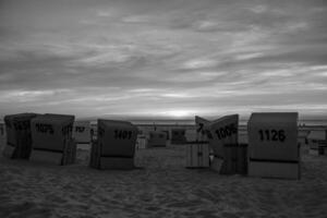 de strand av langeoog ö foto