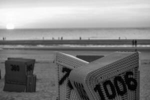 de strand av langeoog ö foto