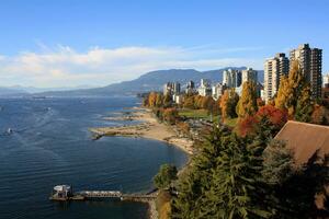 höst i vancouver, brittiskt columbia, kanada foto