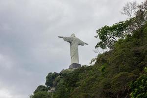 Kristus återlösaren sett från Rio de Janeiro, Brasilien foto