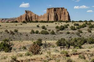 skön sten formationer i utah foto