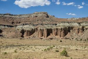 skön sten formationer i utah foto