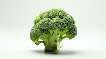 broccoli isolerat på vit bakgrund. generativ ai foto