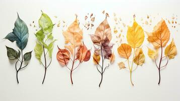 färgrik blad säsong förändra begrepp foto