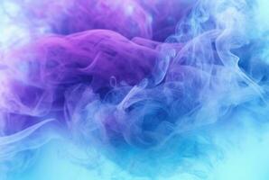 pastell blå rök abstrakt fast bakgrund. generativ ai foto