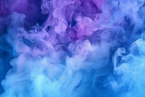 pastell blå rök abstrakt fast bakgrund. generativ ai foto