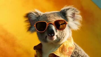 generativ ai, Häftigt koala nyanser av stil foto