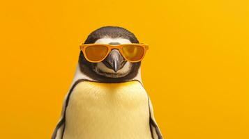 generativ ai, Häftigt pingvin vibrafon foto
