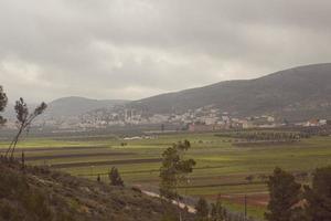 fantastiska landskap av Israel, utsikt över det heliga landet foto