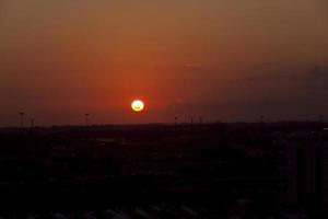 en galen solnedgång i israel utsikt över det heliga landet foto
