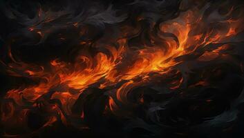 abstrakt bakgrund med brand lågor. ai genererad foto