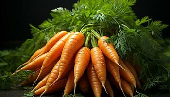 färsk, friska grönsaker en färgrik, organisk fest för natur genererad förbi ai foto