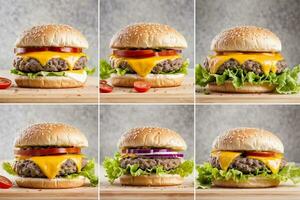 gourmet ost burger generativ ai foto