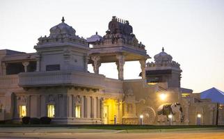 hinduiska templet vid Aurora il 2017 foto