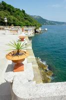 utsikt över Adriatiska havet, i Trieste, norra Italien, foto