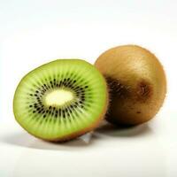 kiwi frukt isolerat på vit bakgrund ai-generativ foto