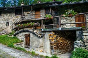 italienska alperna landskap foto