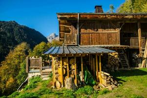 franska alps landskap foto