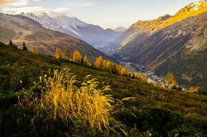 franska alps landskap foto