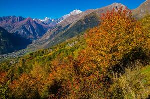 paysage des alpes suisse sv automne foto