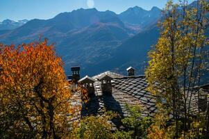 paysage des alpes suisse sv automne foto