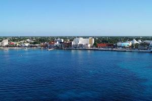 hamnen i San Miguel, Cozumel Mexiko foto