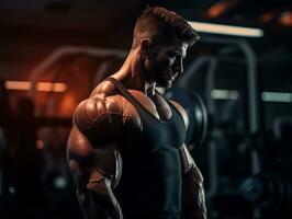 ai generativ Gym bodybuilding kondition Foto