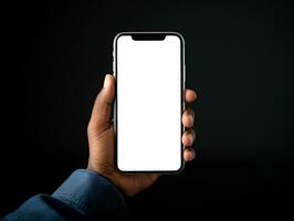 ai genererad tom skärm smartphone Foto