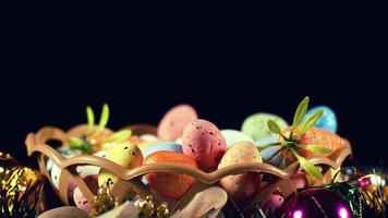 färgglada traditionella påskpåskägg