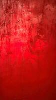 smutsig och riden röd betong vägg bakgrund textur. ai genererad foto