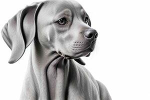 Foto av weimaraner hund. ai generativ proffs Foto