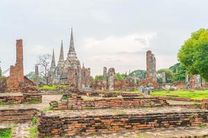 vacker gammal arkitektur historisk för ayutthaya i Thailand - öka färgbehandlingsstil