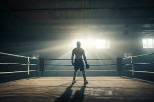 boxning ringa. generera ai foto