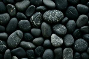 mystisk svart stenar bakgrund. generera ai foto