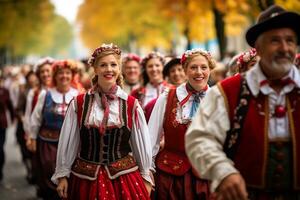 oktober fest händelse i munich Tyskland ai generativ foto