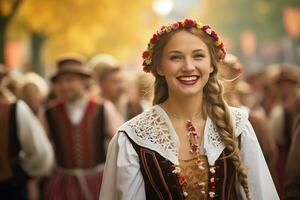 oktober fest händelse i munich Tyskland ai generativ foto