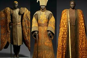 mönster representerar afrikansk royalty och regalier foto