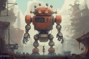en affisch för en spel kallad de robot foto