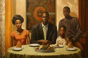 afroamerikansk familj foto
