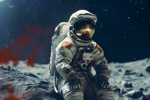 kinesisk astronaut måne foto