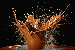 kakao choklad stänk foto