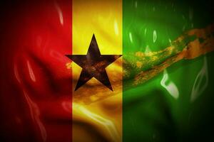 flagga tapet av guinea-bissau foto