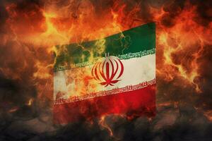 flagga tapet av iran foto