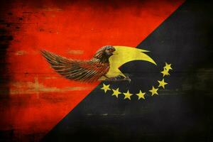 flagga tapet av papua ny guinea foto