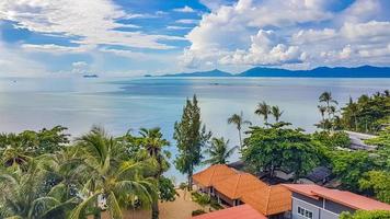 fantastisk Koh Samui Island Beach och landskap panorama i Thailand. foto