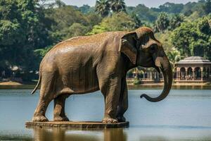 nationell djur- av sri lanka foto